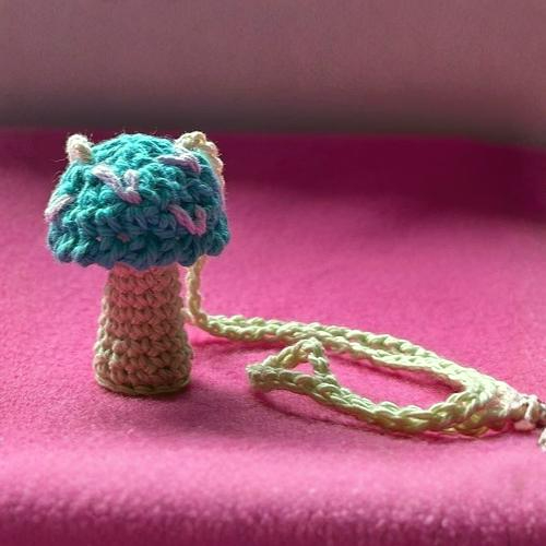 Tiny Mushroom Pendant