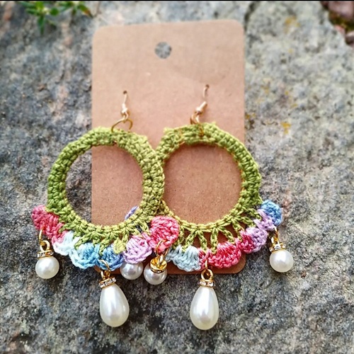 Flower Pearl Earring