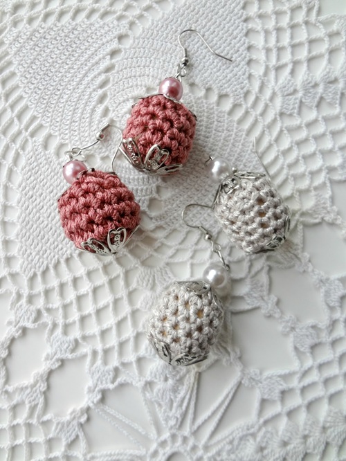 Basic Crocheted Bead Pair