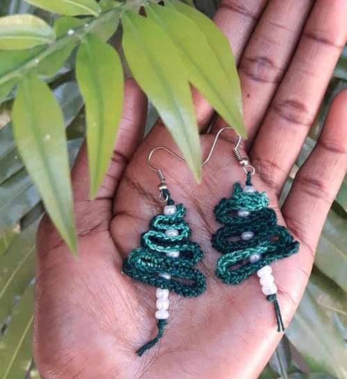 Festive Season Tree Earring