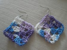 Top 12 Crochet Granny Square Earrings Designs ⋆ GreatThingsFirst