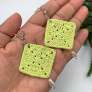 Top 12 Crochet Granny Square Earrings Designs ⋆ GreatThingsFirst