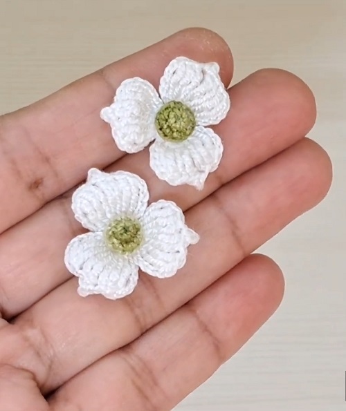 3D Floral Studs