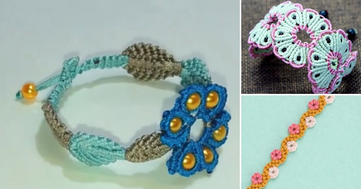 8 Free Macrame Spring Bracelet Patterns for Beginners ⋆ GreatThingsFirst