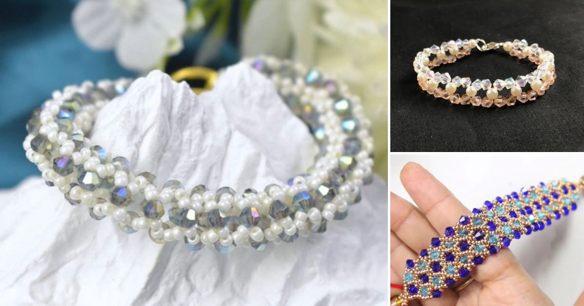 10 DIY Pearl Crystal Beaded Bracelet Jewelry Ideas ⋆ GreatThingsFirst