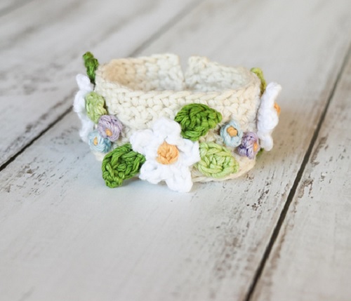 boho-summer-dasiy-bracelet-crochet-pattern