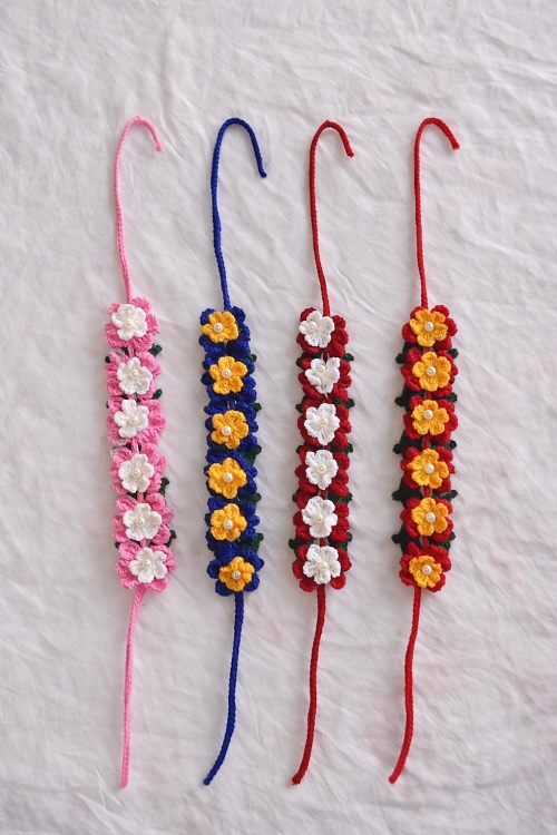 Crochet Floral Bracelet (Multi-Use) Tutorial