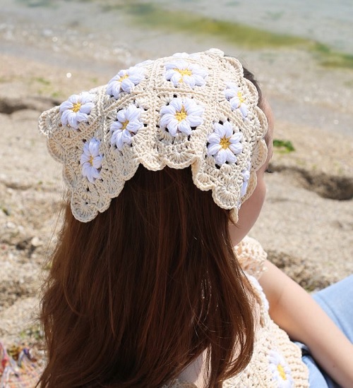 easy-beginner-crochet-bandana