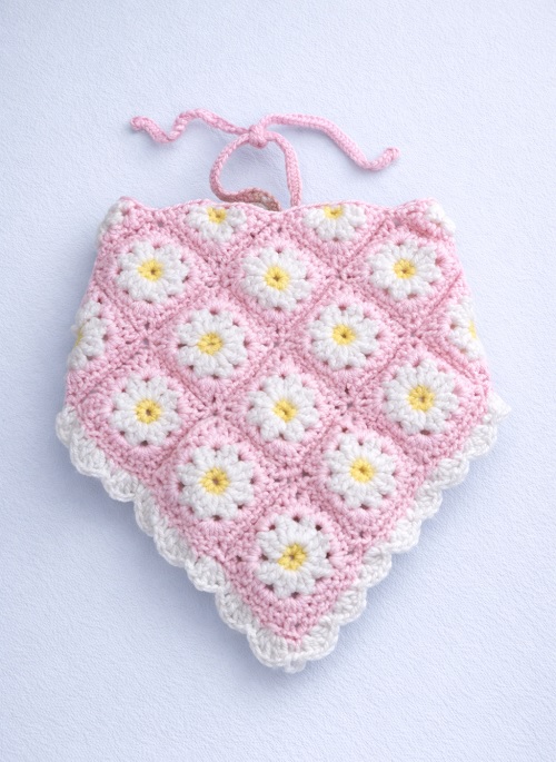 Crochet Daisy Bandana Tutorial | How To Crochet a Bandana