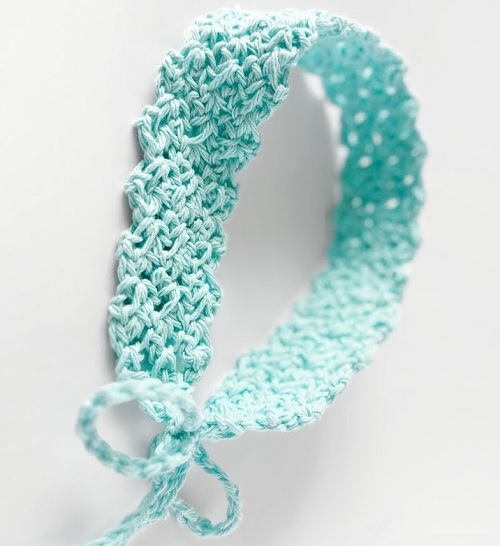 Easy Crochet Summer Headband Pattern - Whispering Lace Cotton Crochet Hair band Tutorial