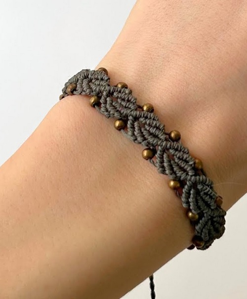 Macramé Leaf Bracelet Tutorial | DIY Boho Leaves