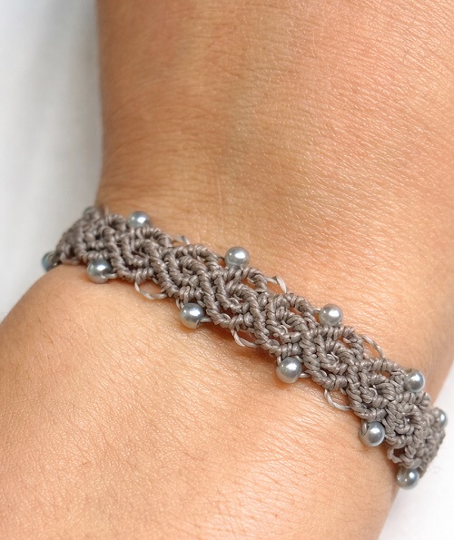 How to Make a Micro Macrame Bracelet