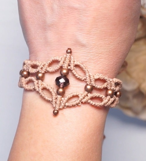Stunning! DIY Super Fast & Easy Micro Macrame Bracelet with Beads - Beginner Friendly Tutorial!