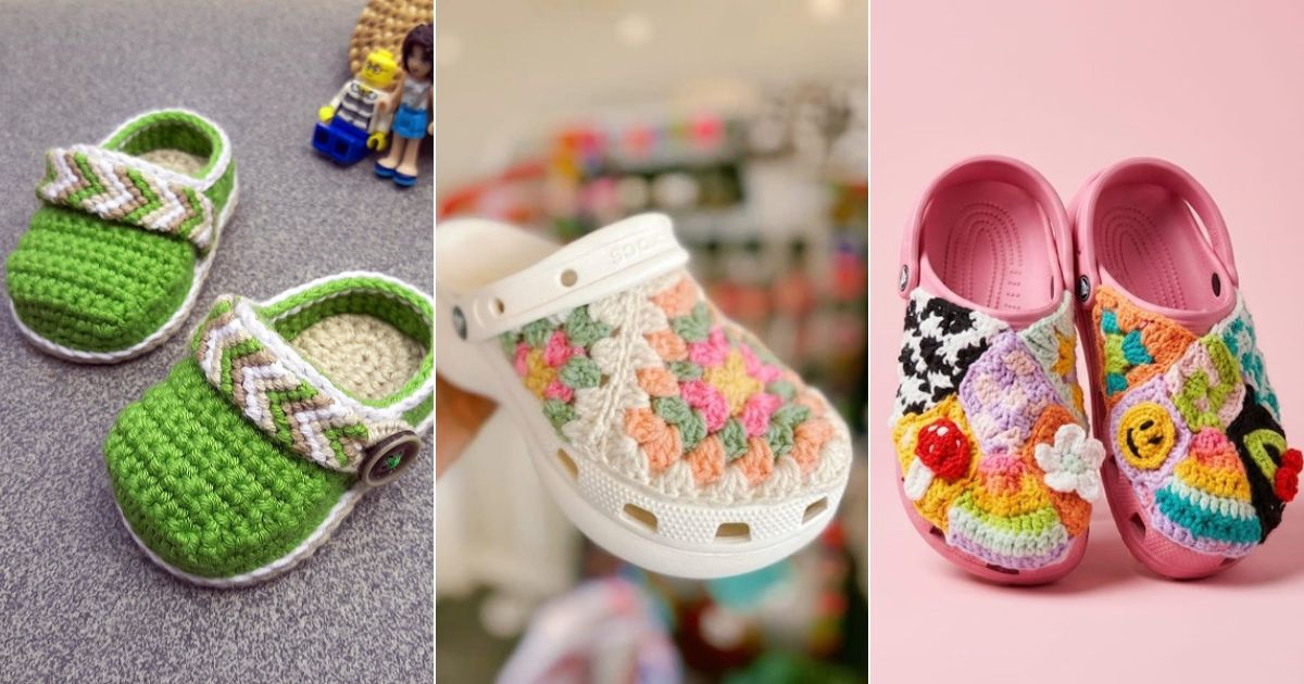 12 Adorable DIY Crochet Crocs Free Patterns ⋆ GreatThingsFirst