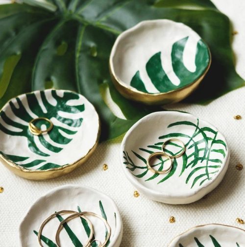 Unique Clay Trinket Dish