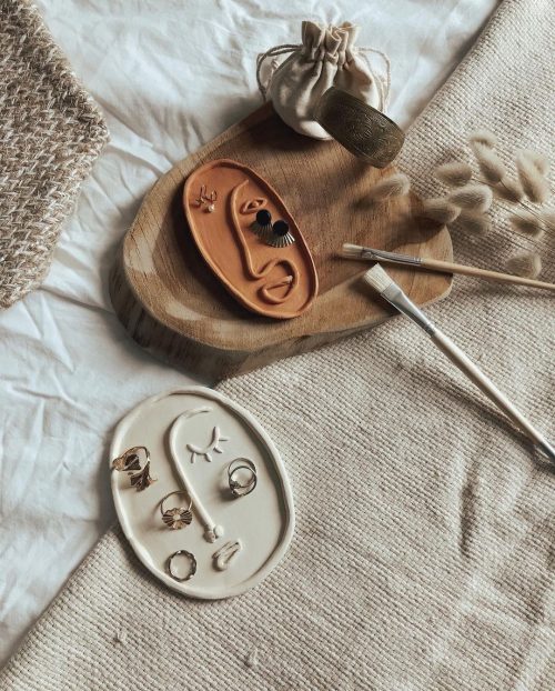 Unique Clay Trinket Dish