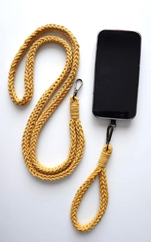 beautiful crochet phone charms
