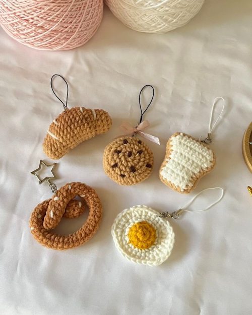 beautiful unique mini crochet bag charms
