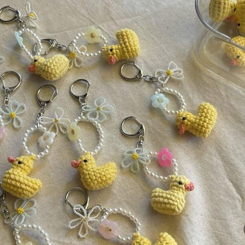 beautiful unique mini crochet bag charms